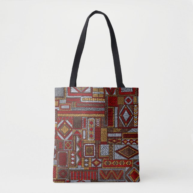 Nahtloses Muster im Patchwork-Stil. bestickt E (Vorderseite)