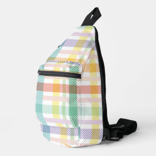 Nahtloses Muster Kariert Light Colorful Crossbody Bag