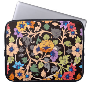nahtloses Muster. klassische islamische Blumendeko Laptopschutzhülle