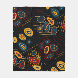 Nahtloses Muster mit abstrakten modernen Doodles. Fleecedecke