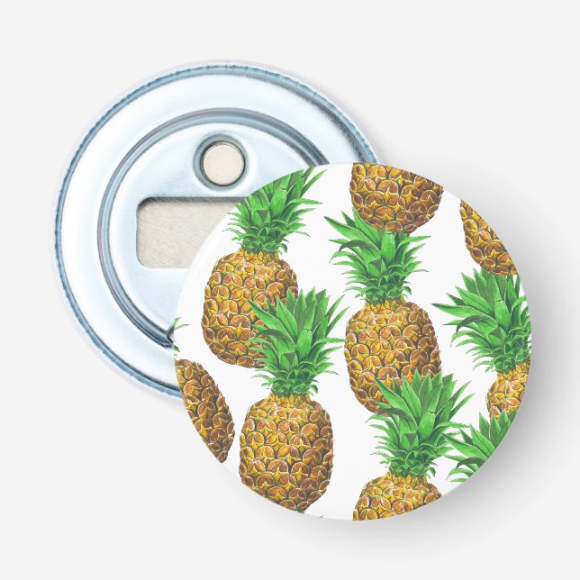 Nahtloses Muster mit Ananas Flaschenöffner (Vorderseite)