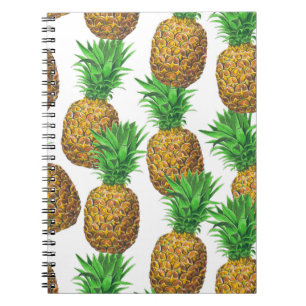 Nahtloses Muster mit Ananas Notizblock