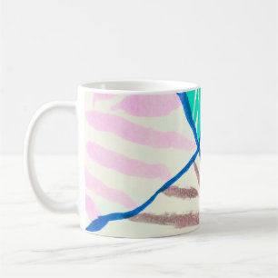 Nahtloses Muster mit Berries an Zweigen. Kaffeetasse
