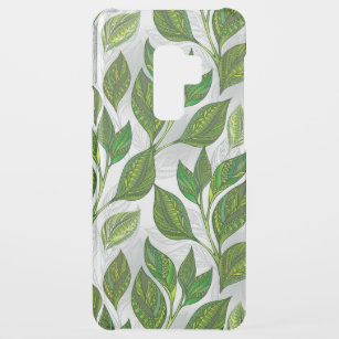 Nahtloses Muster mit Blätter aus grünem Tee Uncommon Samsung Galaxy S9 Plus Hülle