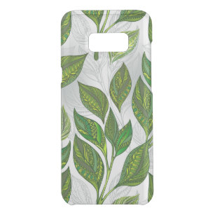 Nahtloses Muster mit Blätter aus grünem Tee Get Uncommon Samsung Galaxy S8 Plus Hülle