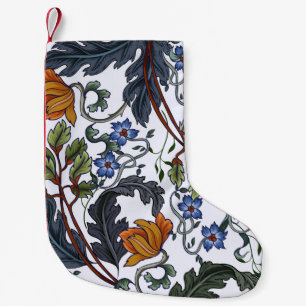 Nahtloses Muster mit Blume im Art Deko Stil. M Kleiner Weihnachtsstrumpf