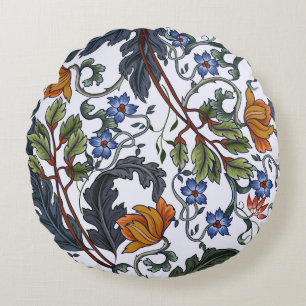 Nahtloses Muster mit Blume im Art Deko Stil. M Rundes Kissen
