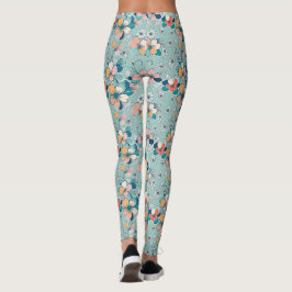Nahtloses Muster mit Blume Leggings