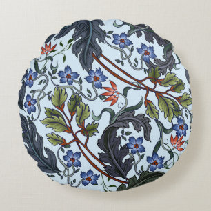 Nahtloses Muster mit Blumen im Art Deco-Stil. M Rundes Kissen