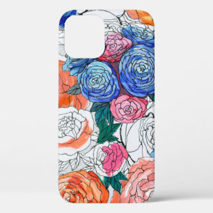 Nahtloses Muster mit bunten Blume Case-Mate iPhone Hülle