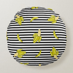 Nahtloses Muster mit Cartoon-Patch-Abzeichen mit b Rundes Kissen