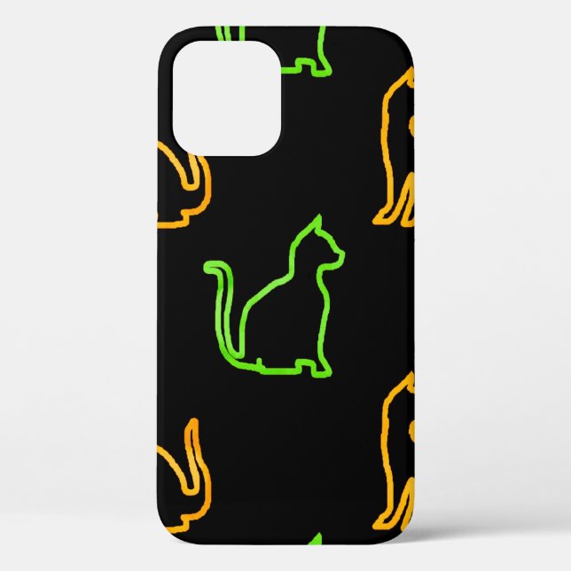 Nahtloses Muster mit Catsabstract,Tier,Kunst,Arti Case-Mate iPhone Hülle (Rückseite)