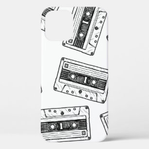Nahtloses Muster mit Compact Cassette im Vintage-S Case-Mate iPhone Hülle