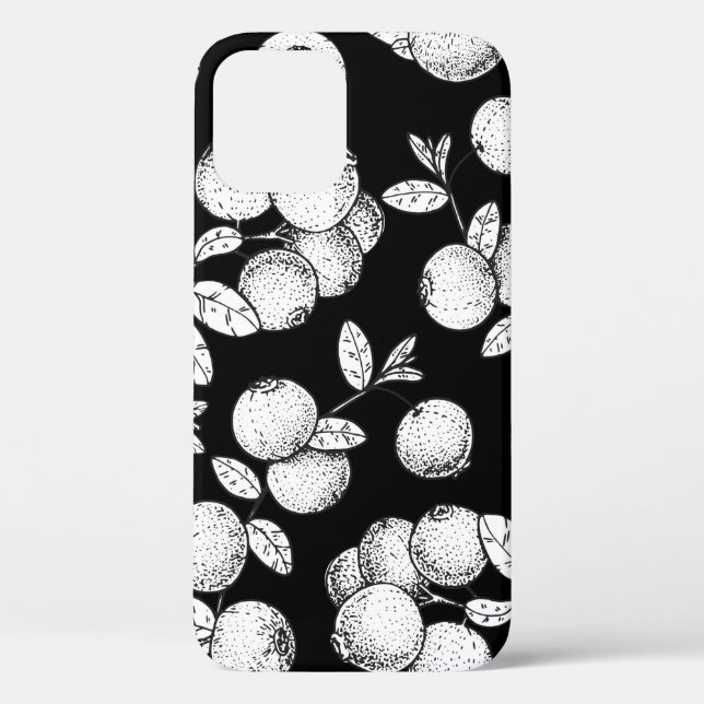 Nahtloses Muster mit Cranberry. Handgezeichnete Sk Case-Mate iPhone Hülle (Rückseite)