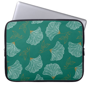 Nahtloses Muster mit dekorativen Blume Laptopschutzhülle