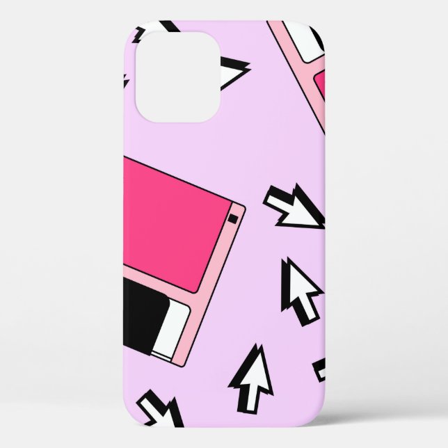 Nahtloses Muster mit farbiger Diskette im Dämpfe Case-Mate iPhone Hülle (Rückseite)