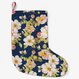 Nahtloses Muster mit fett formatierten Blume. Eleg Kleiner Weihnachtsstrumpf