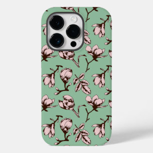 Nahtloses Muster mit Frühlingsknospen der Blume Case-Mate iPhone 14 Pro Hülle