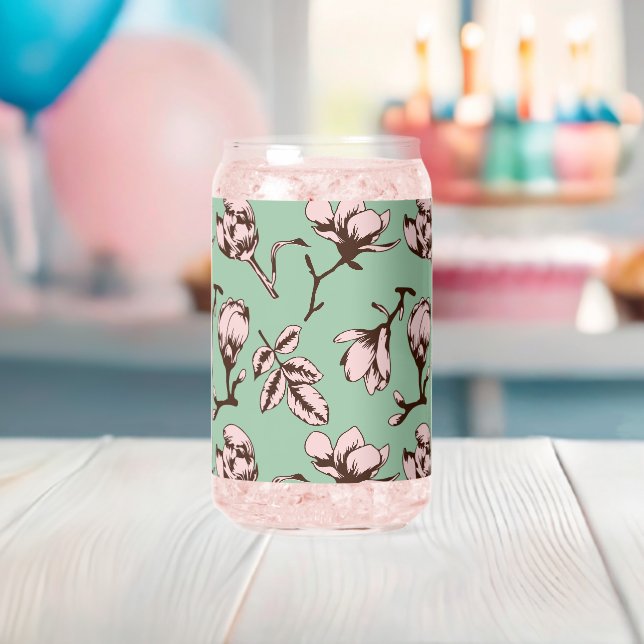 Nahtloses Muster mit Frühlingsknospen der Blume Dosenglas (Insitu (Baby Party))