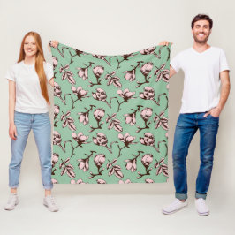 Nahtloses Muster mit Frühlingsknospen der Blume Fleecedecke