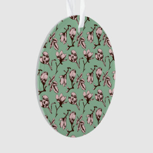 Nahtloses Muster mit Frühlingsknospen der Blume Ornament