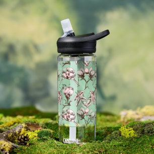 Nahtloses Muster mit Frühlingsknospen der Blume Trinkflasche