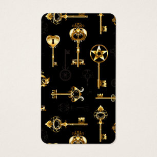 Nahtloses Muster mit Golden Keys