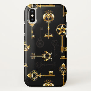 Nahtloses Muster mit Golden Keys Case-Mate iPhone Hülle