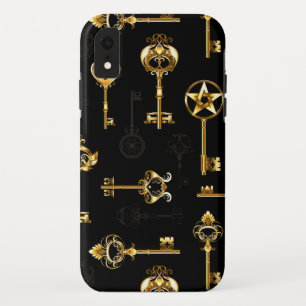 Nahtloses Muster mit Golden Keys Case-Mate iPhone Hülle