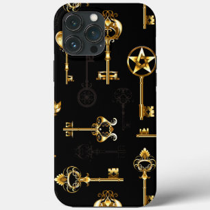 Nahtloses Muster mit Golden Keys Case-Mate iPhone Hülle
