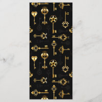 Nahtloses Muster mit Golden Keys