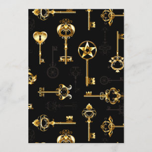 Nahtloses Muster mit Golden Keys Programm