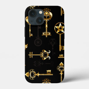 Nahtloses Muster mit goldenen Schlüsseln Case-Mate iPhone Hülle