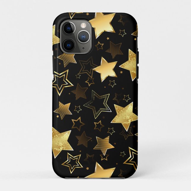 Nahtloses Muster mit goldenen Sternen Case-Mate iPhone Hülle (Rückseite)