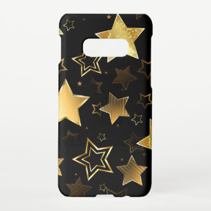 Nahtloses Muster mit goldenen Sternen Samsung Galaxy S10E Hülle