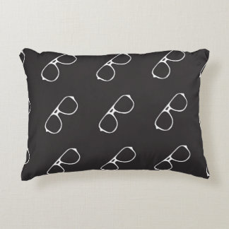 Nahtloses Muster mit handgezeichneter Brille, Mode Dekokissen