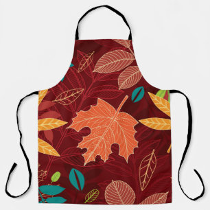 Nahtloses Muster mit Herbstblättern  Schürze