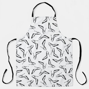 Nahtloses Muster mit hohen Absätzen Glamour Schuhe Schürze