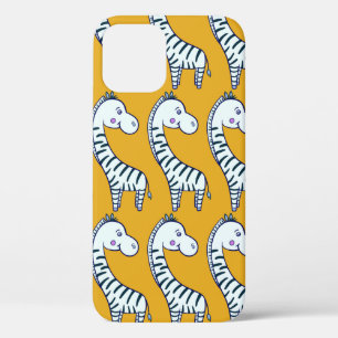 Nahtloses Muster mit niedlichem Cartoon zebras gel Case-Mate iPhone Hülle