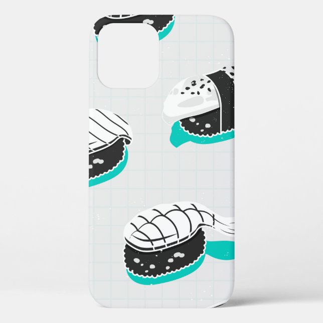 Nahtloses Muster mit Nigiri-Sushi Case-Mate iPhone Hülle (Rückseite)