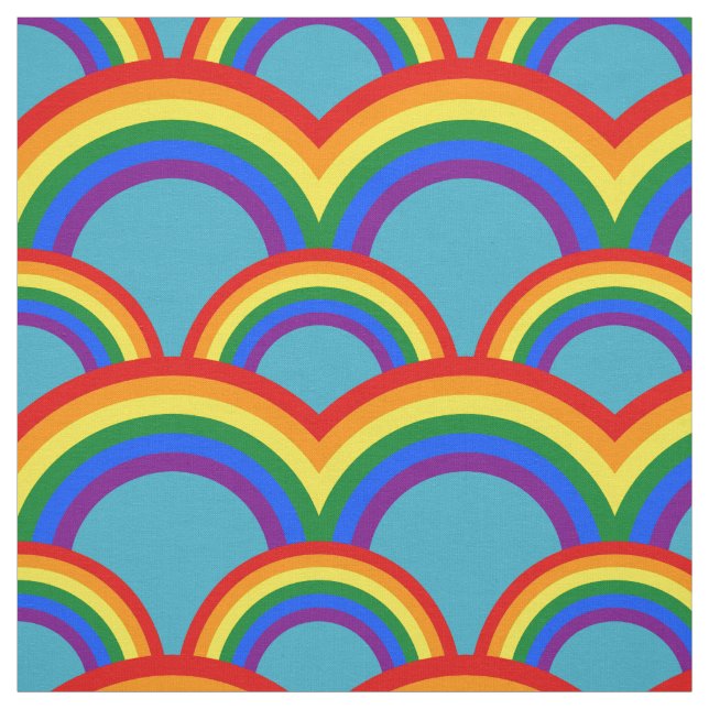 Nahtloses Muster mit Regenbogen Stoff (Muster)