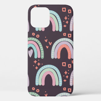  Nahtloses Muster mit Regenbogen und Regentropfen Case-Mate iPhone Hülle