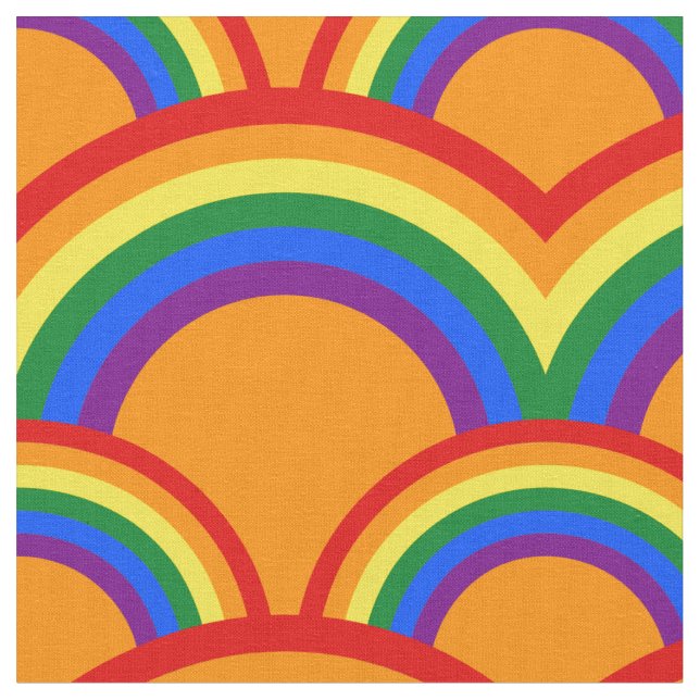 Nahtloses Muster mit Regenbogengewebe Stoff (Nahaufnahme)