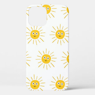 Nahtloses Muster mit Sonne. , Vintage Keuchhusten Case-Mate iPhone Hülle