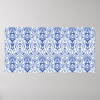 Nahtloses Muster mit Stickerei. Ikat Fabric. Eth