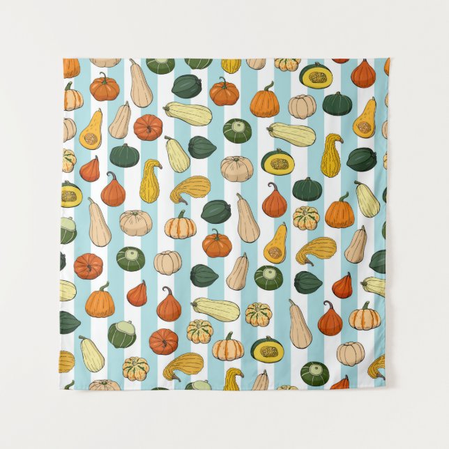 Nahtloses Muster mit unterschiedlichen handgezogen Wandteppich (Vorderseite)