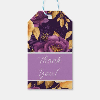 Nahtloses Muster mit violetten Blumen Geschenkanhänger