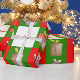 Nahtloses Muster mit Weihnachts-Theme-Abbildung Geschenkpapier