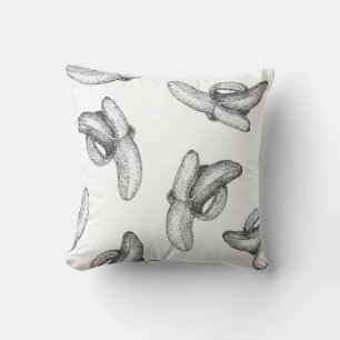 Nahtloses Muster oder Hintergrund mit Banane. Kissen