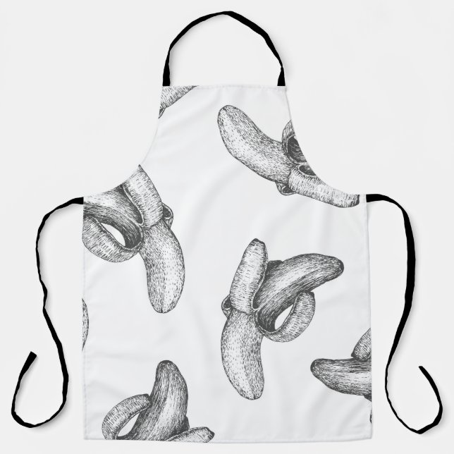 Nahtloses Muster oder Hintergrund mit Banane. Schürze (Vorderseite)